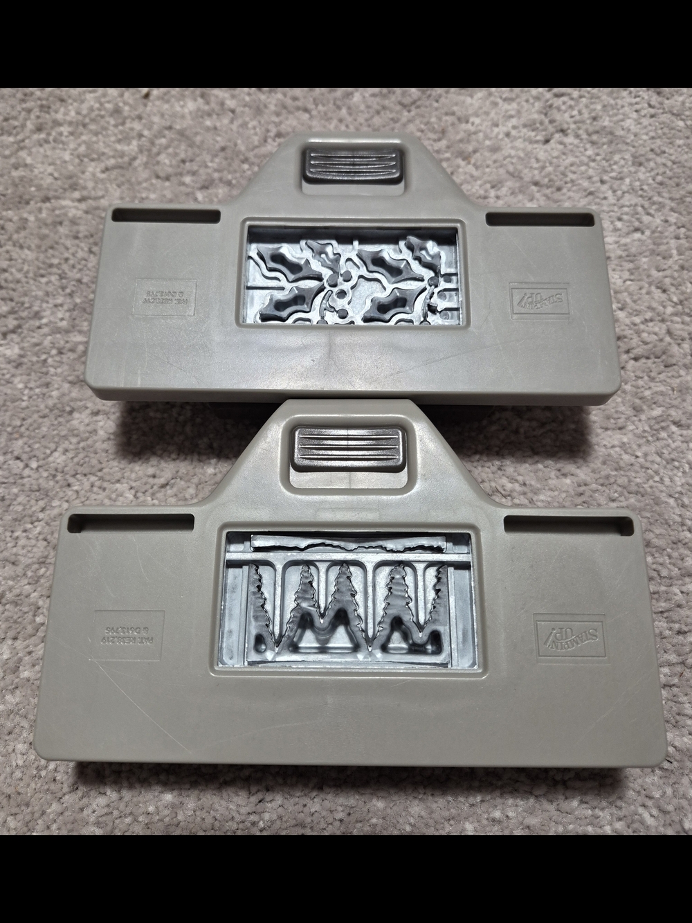 Stampin' Up! Tree and Holly Punches in Gray/Silver - Picture 5 of 5